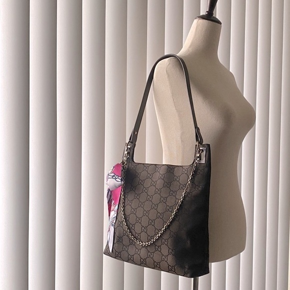 SOLD! GUCCI GUCCISSIMA SHOULDER BAG - Picture 5 of 11